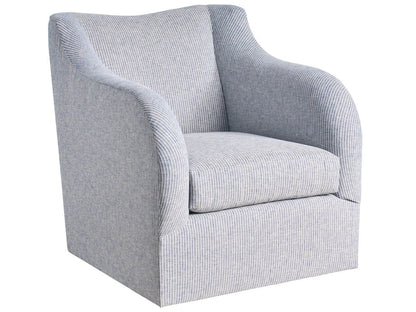 Camille - Swivel Chair - Light Blue