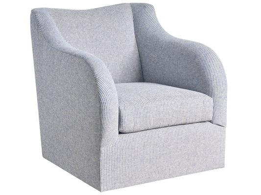 Camille - Swivel Chair - Light Blue