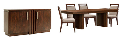 Reena - Extendable Trestle Dining Table Set