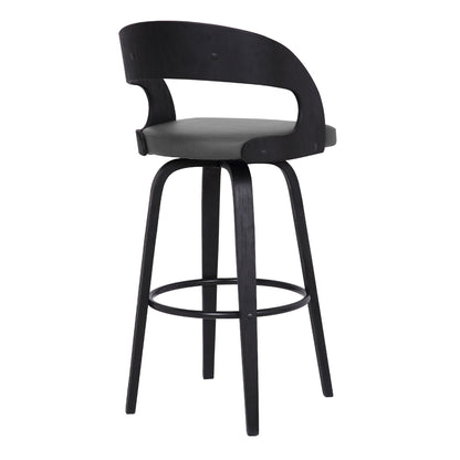 Shelly - 26" Counter Height Swivel Bar Stool With Black Frame