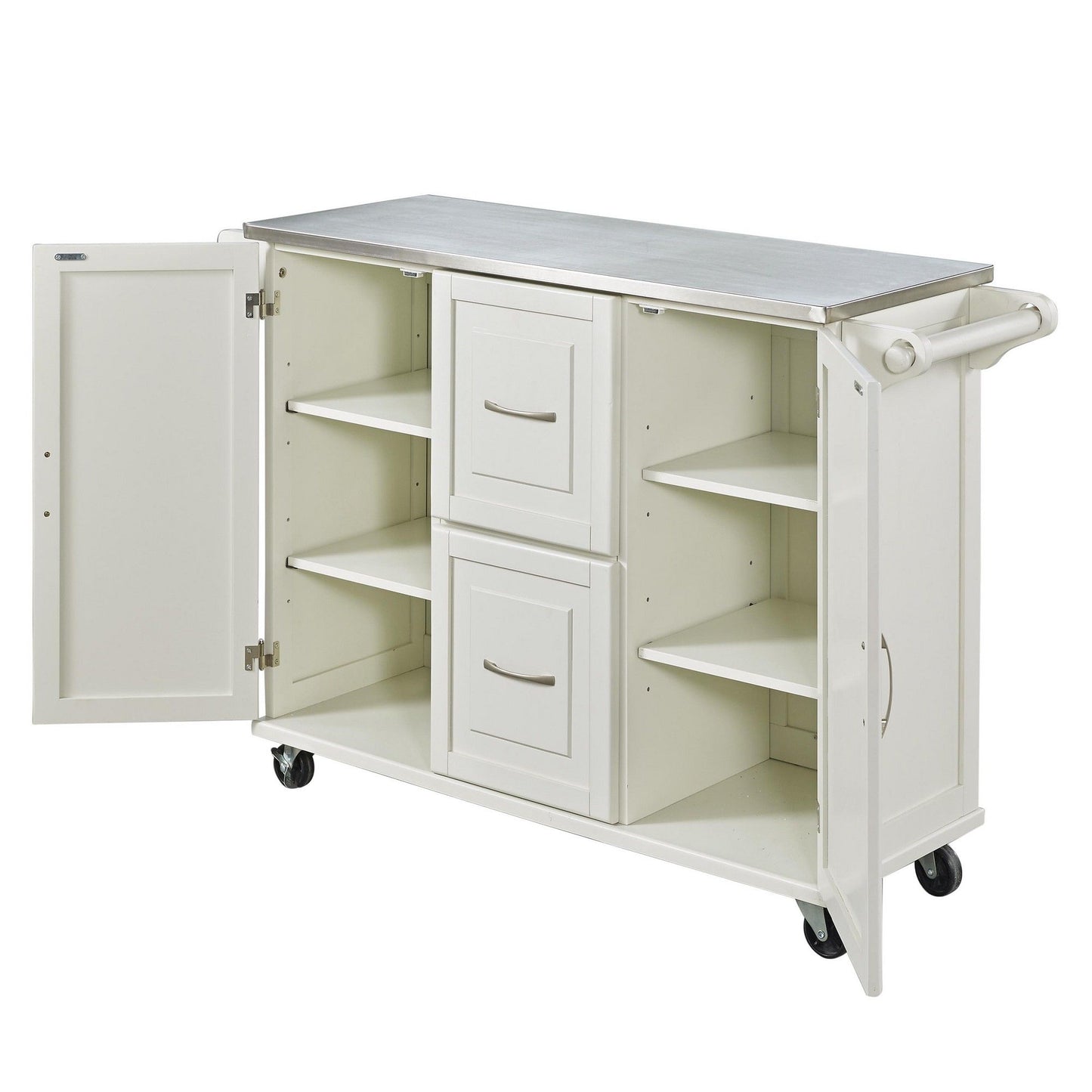 Dolly Madison - Kitchen Cart WIth Steel Top