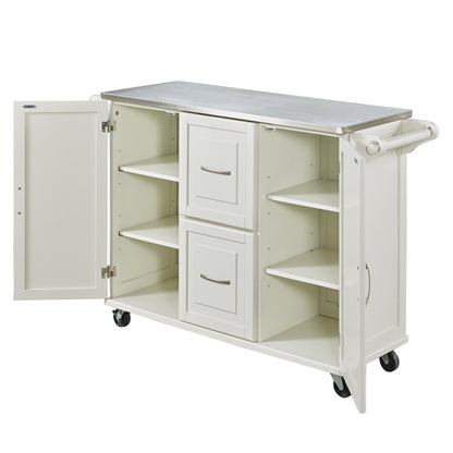 Dolly Madison - Kitchen Cart WIth Steel Top