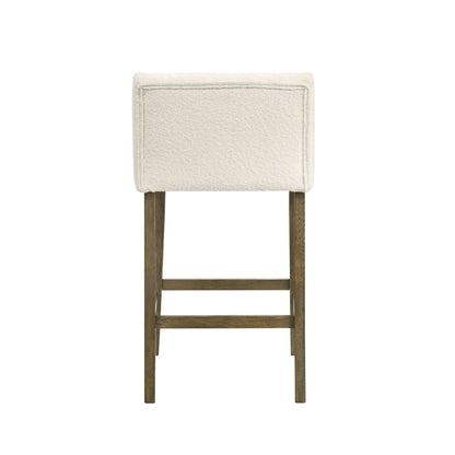 Fauna - Modern Transitional Wood Counter Height Kitchen Bar Stool