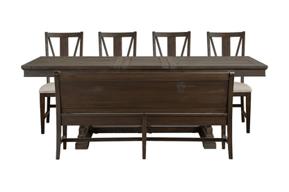 Westley Falls - Extendable Trestle Dining Table Set