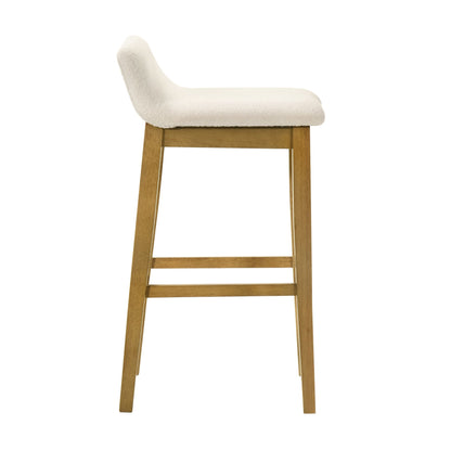 Annikah - Modern Transitional Wood Bar Height Kitchen Bar Stool