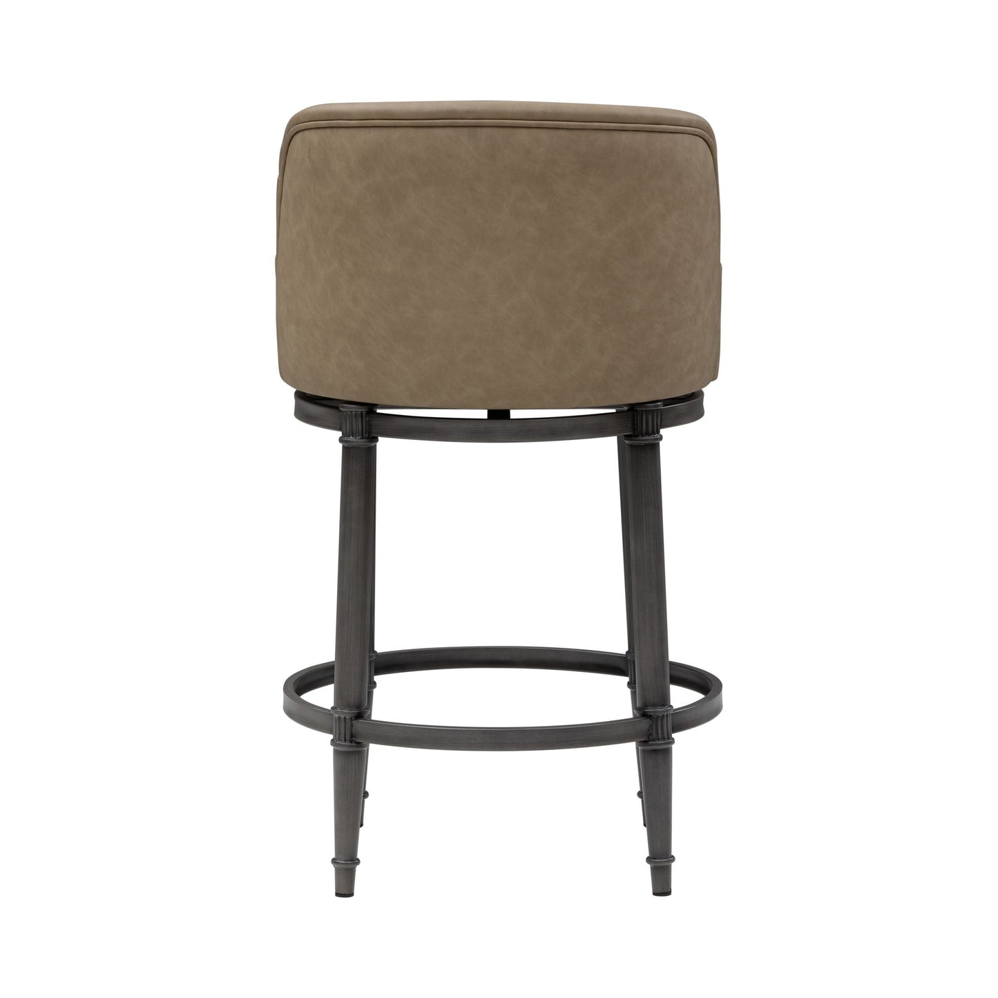 Eunice - Faux Leather Upholstered Swivel Counter Height Barstool