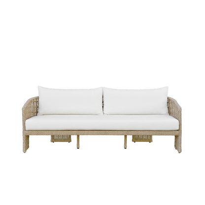 Driftbay - 6-Piece Resort Outdoor Conversation Set - White / Natural