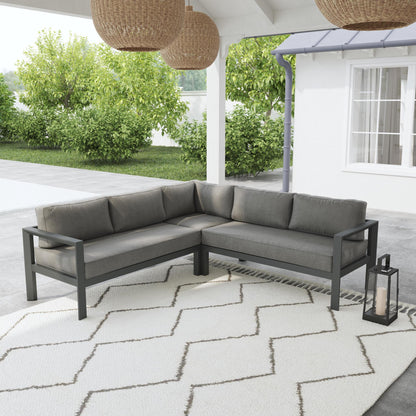 Grayton - 5 Seat Sectional - Dark Gray