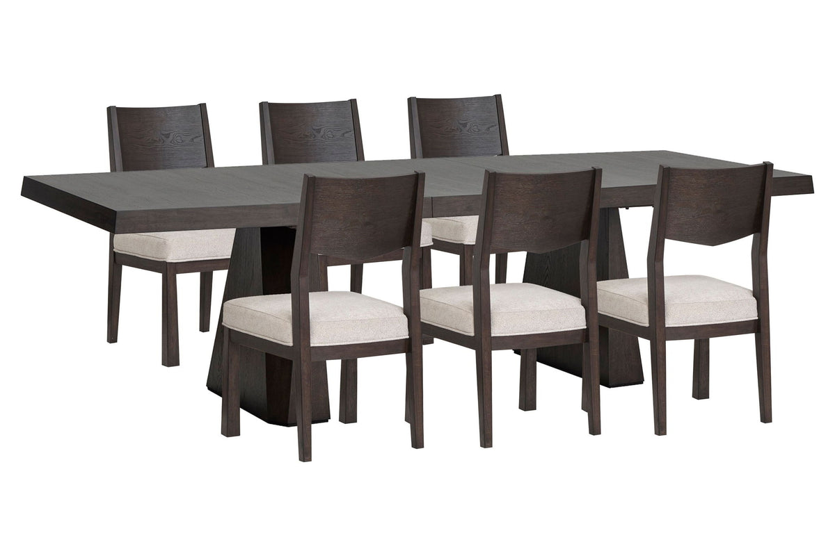 Tauren - 7 Piece Extendable Double Pedestal Dining Table Set