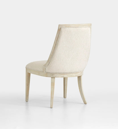 Herringbone Ridge - Upholstered Host Chair (Set of 2) - Clara Natural