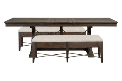 Westley Falls - Extendable Trestle Dining Table Set