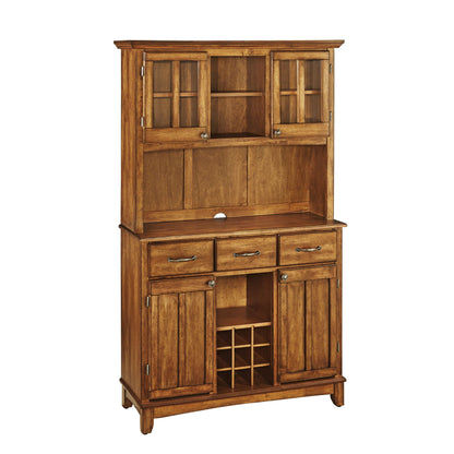 Buffet Of Buffets - Buffet With Hutch Cottage Oak Wood Top