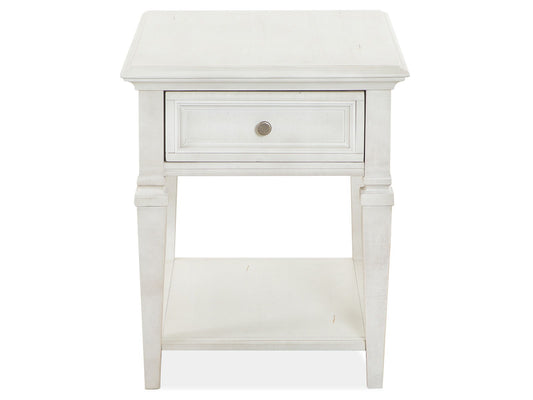 Newport - Rectangular End Table - Alabaster