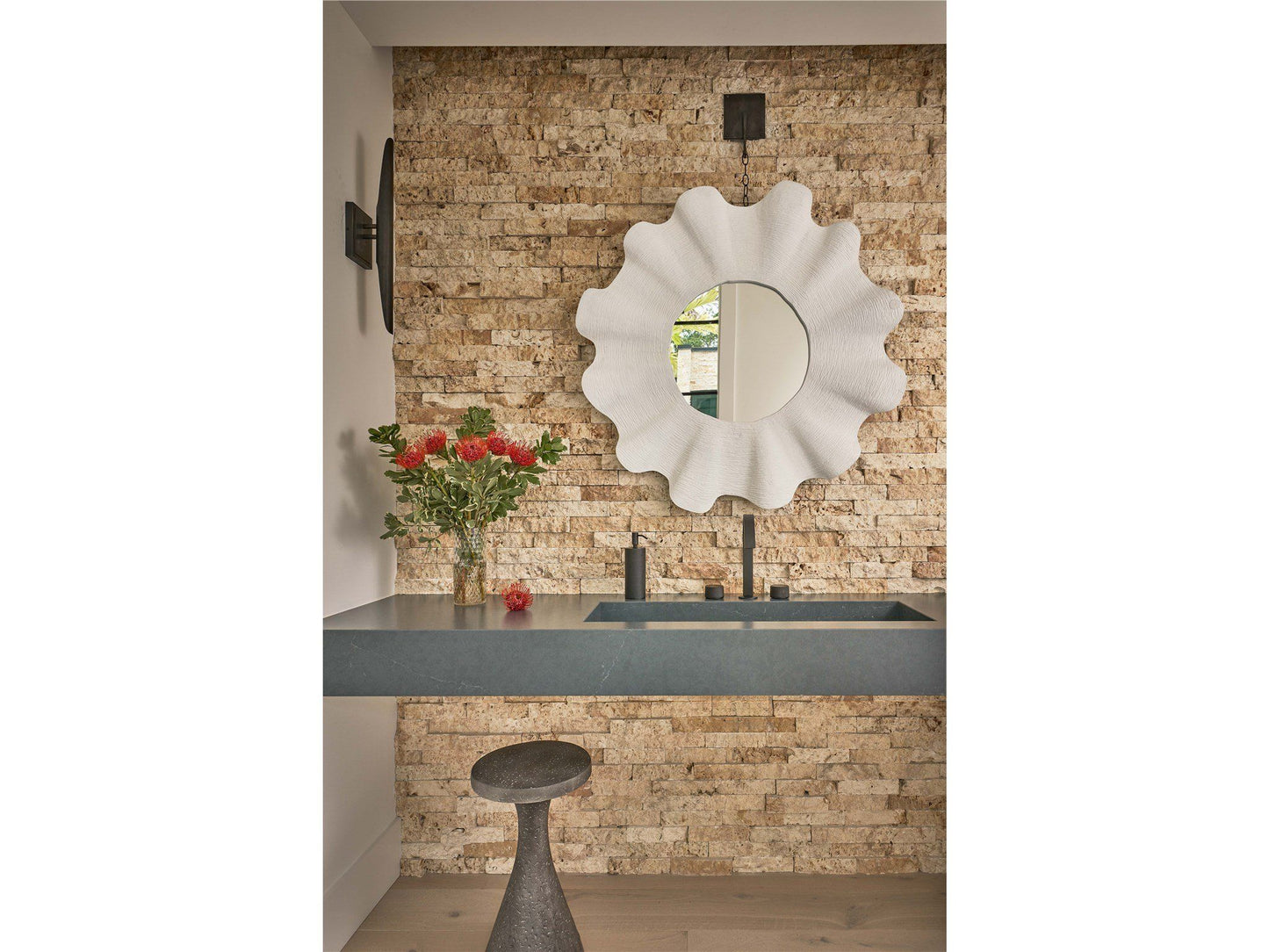 Weekender Coastal Living Home / Scallop - Mirror - White