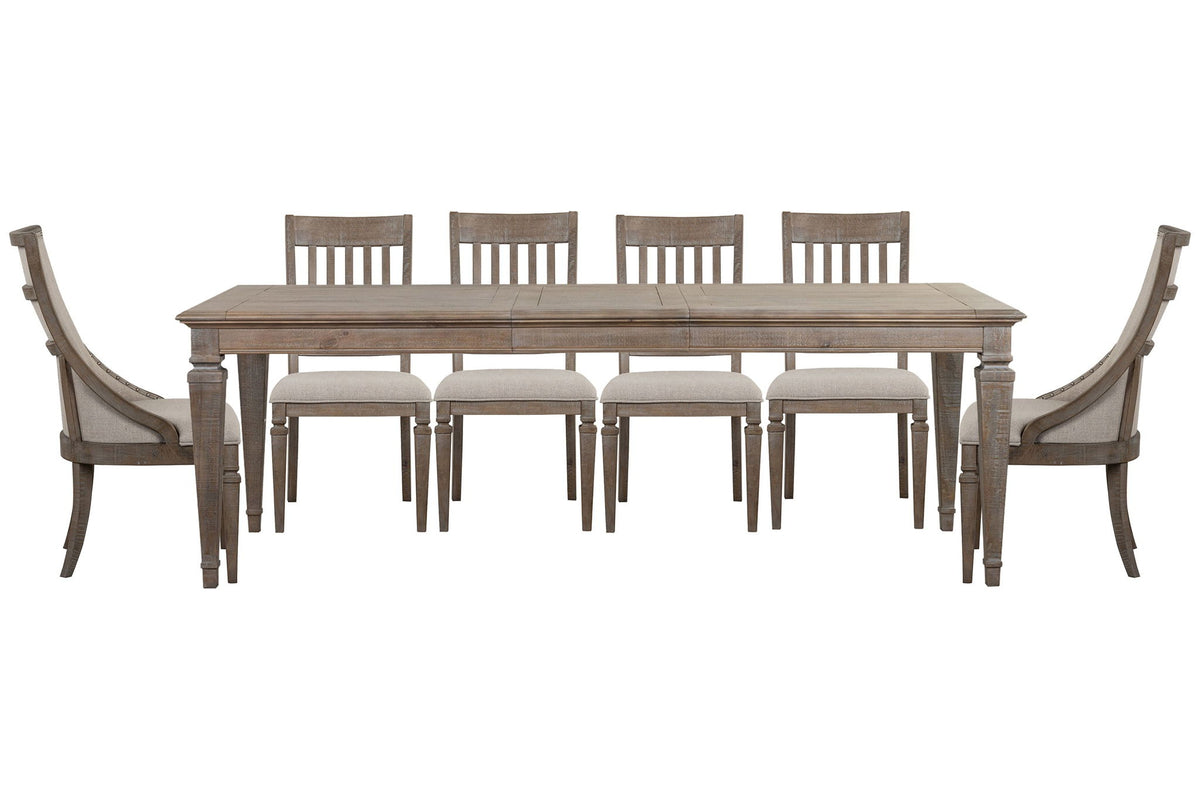 Lancaster - 7 Piece Extendable Rectangular Dining Table Set