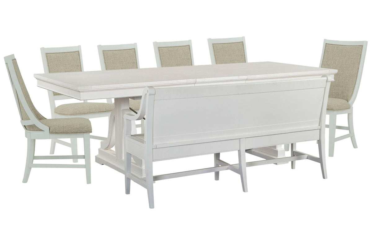 Heron Cove - Extendable Trestle Dining Table Set