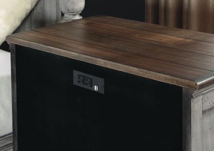 Plymouth - Nightstand - Gray