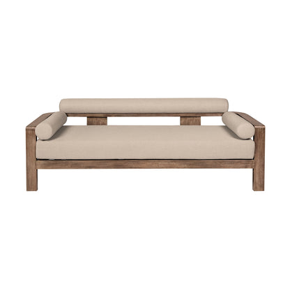Relic - 4 Piece Outdoor Patio Conversation Set - Weathered Eucalyptus / Taupe