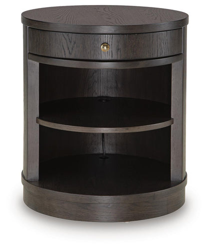 Leighmour - Accent Table - Dark Brown
