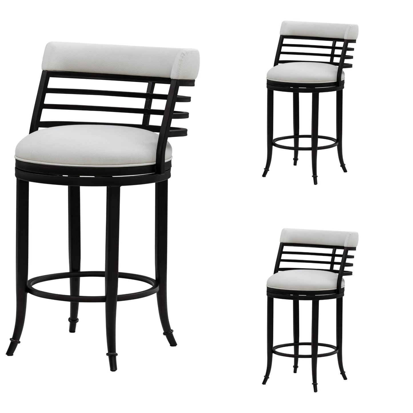 Telia - Upholstered Swivel Counter Height Barstool