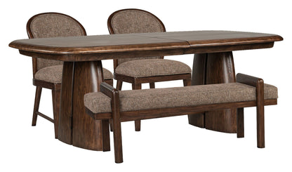 Belville - Extendable Trestle Dining Table Set