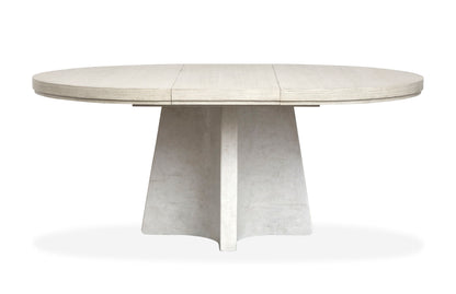 Lorelei - Extendable 54" Round Dining Table - Misty Cloud