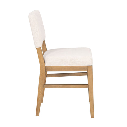 Millwork - Counter Chair (Set of 2) - White / Light Brown