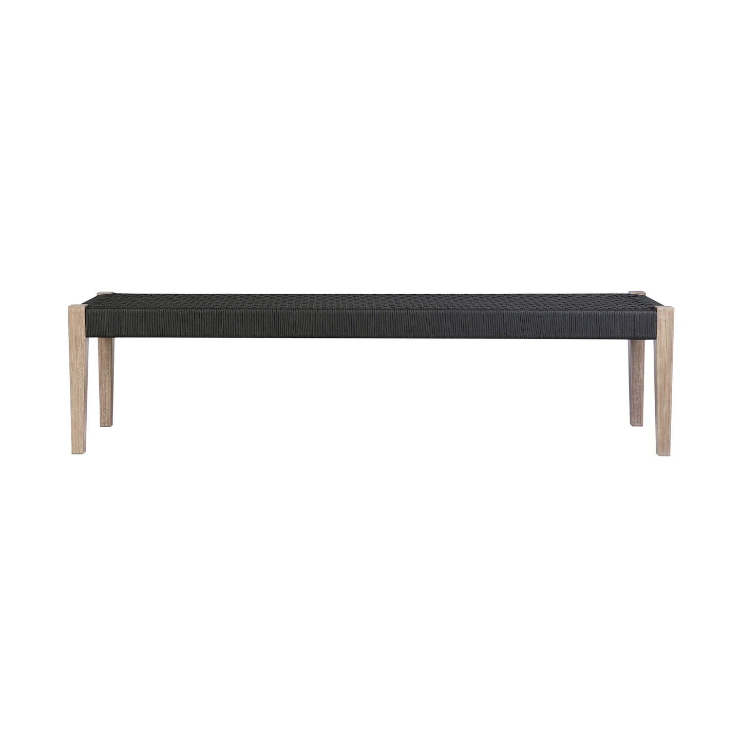 Rhett - Indoor Outdoor Dining Bench - Eucalyptus / Charcoal
