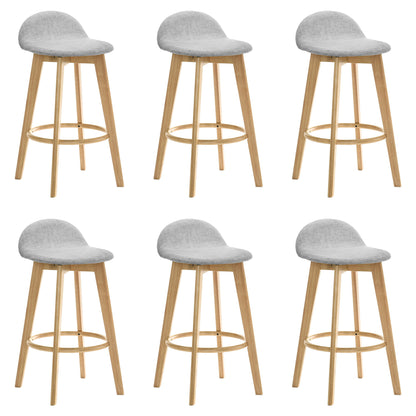 Vera - Upholstered Wood Counter Height Barstool
