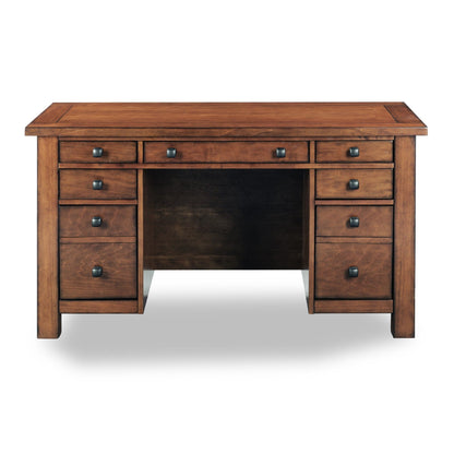 Tahoe - Pedestal Desk - Dark Brown