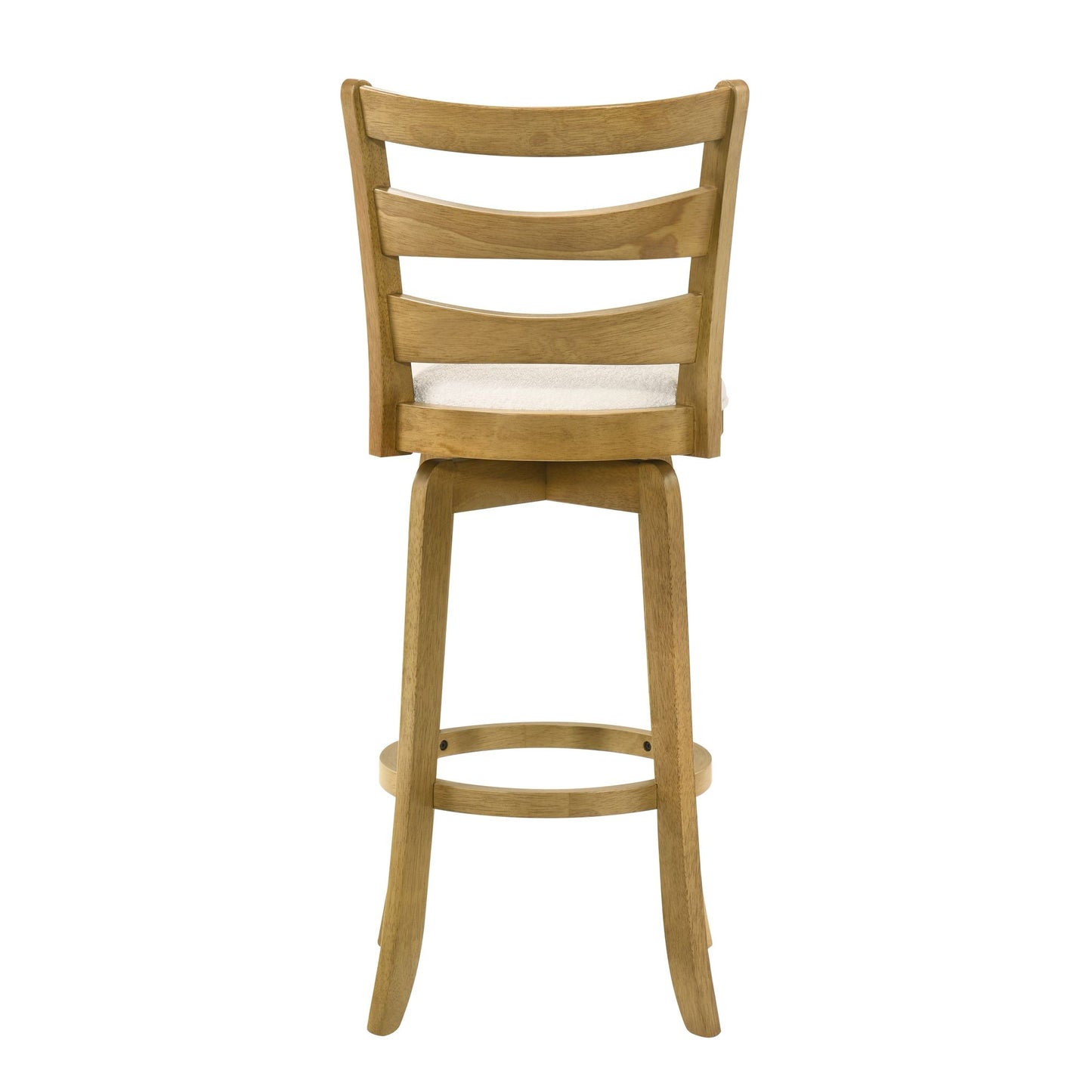 Melindra - Modern Farmhouse Swivel Wood Bar Height Kitchen Bar Stool
