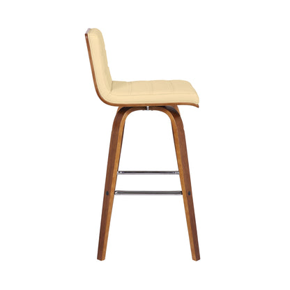 Vienna - 30" Swivel Bar Stool - Walnut Wood