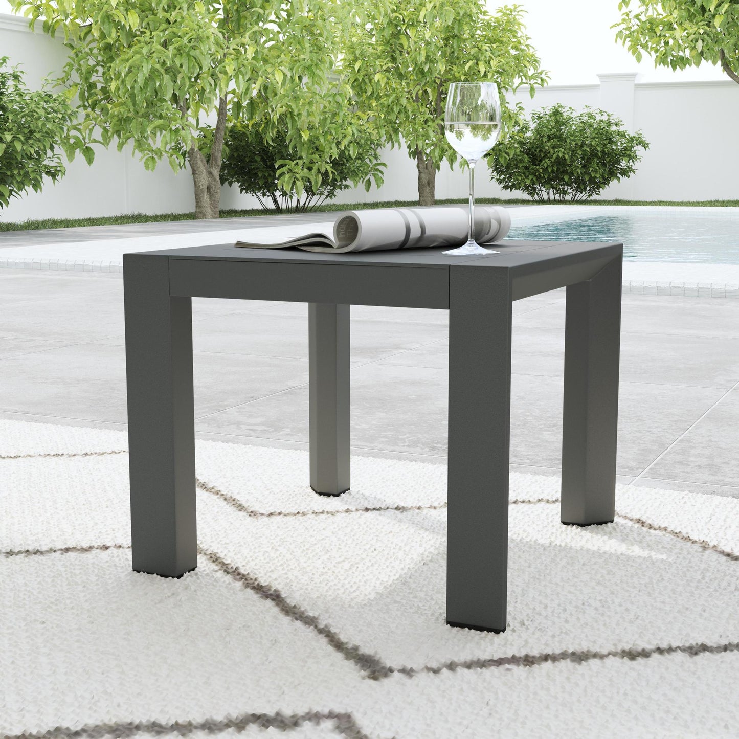 Grayton - End Table - Dark Gray