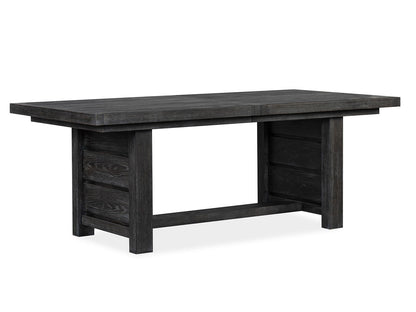 Plum Creek - 5 Piece Extendable Trestle Dining Table Set