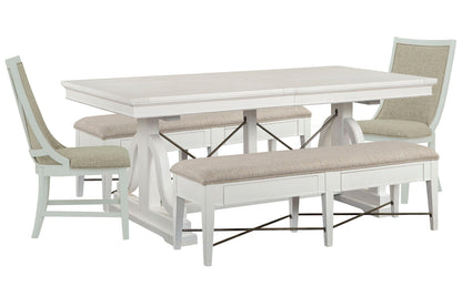 Heron Cove - Extendable Trestle Dining Table Set