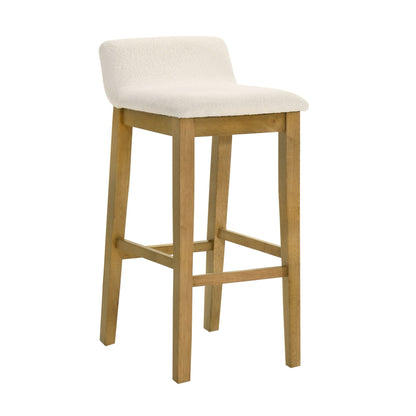 Annikah - Modern Transitional Wood Bar Height Kitchen Bar Stool