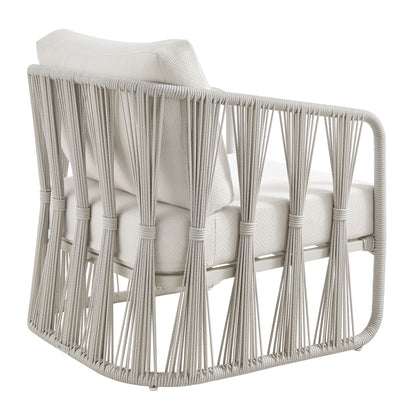 Breeze - Cream Metal Outdoor Club Chair With Cushions - Pearl