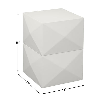 Malibu - Side Table - White