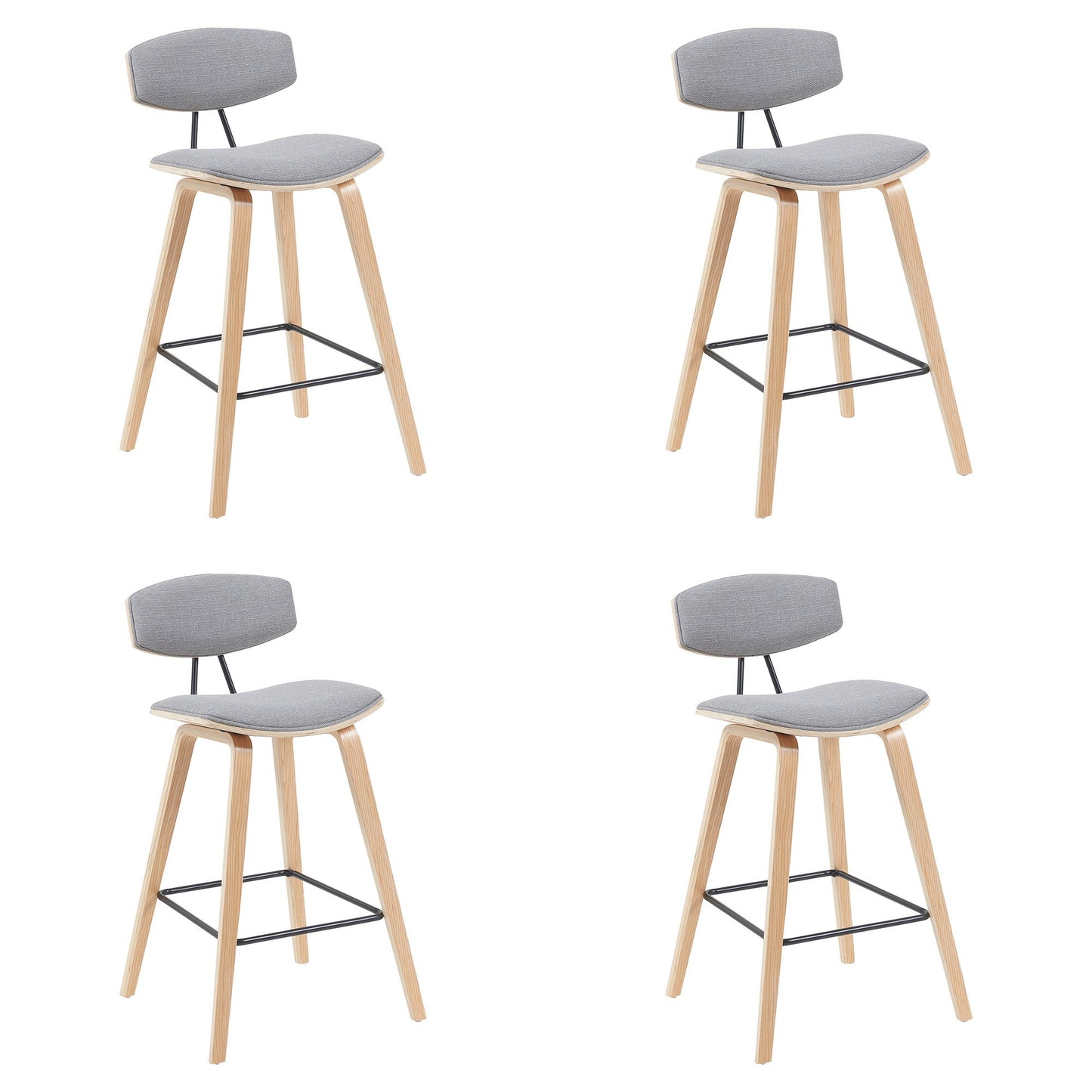 Fox - Swivel Bar Height Stool - Light Brown