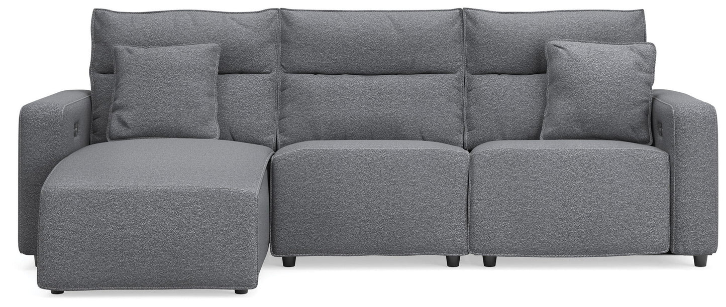 Modmax II - Reclining Sectional - Salt And Pepper