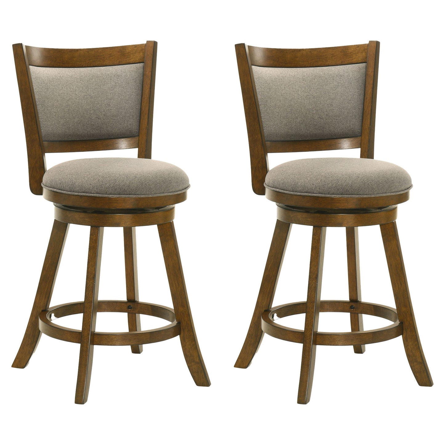 Aiden - Modern Farmhouse Swivel Wood Counter Height Kitchen Bar Stool