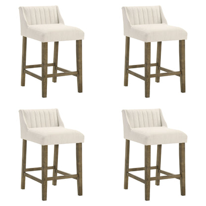 Fauna - Modern Transitional Wood Counter Height Kitchen Bar Stool