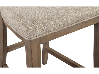 Paxton Place - Counter Chair With Upholstered Seat (Set of 2) - Dovetail Grey