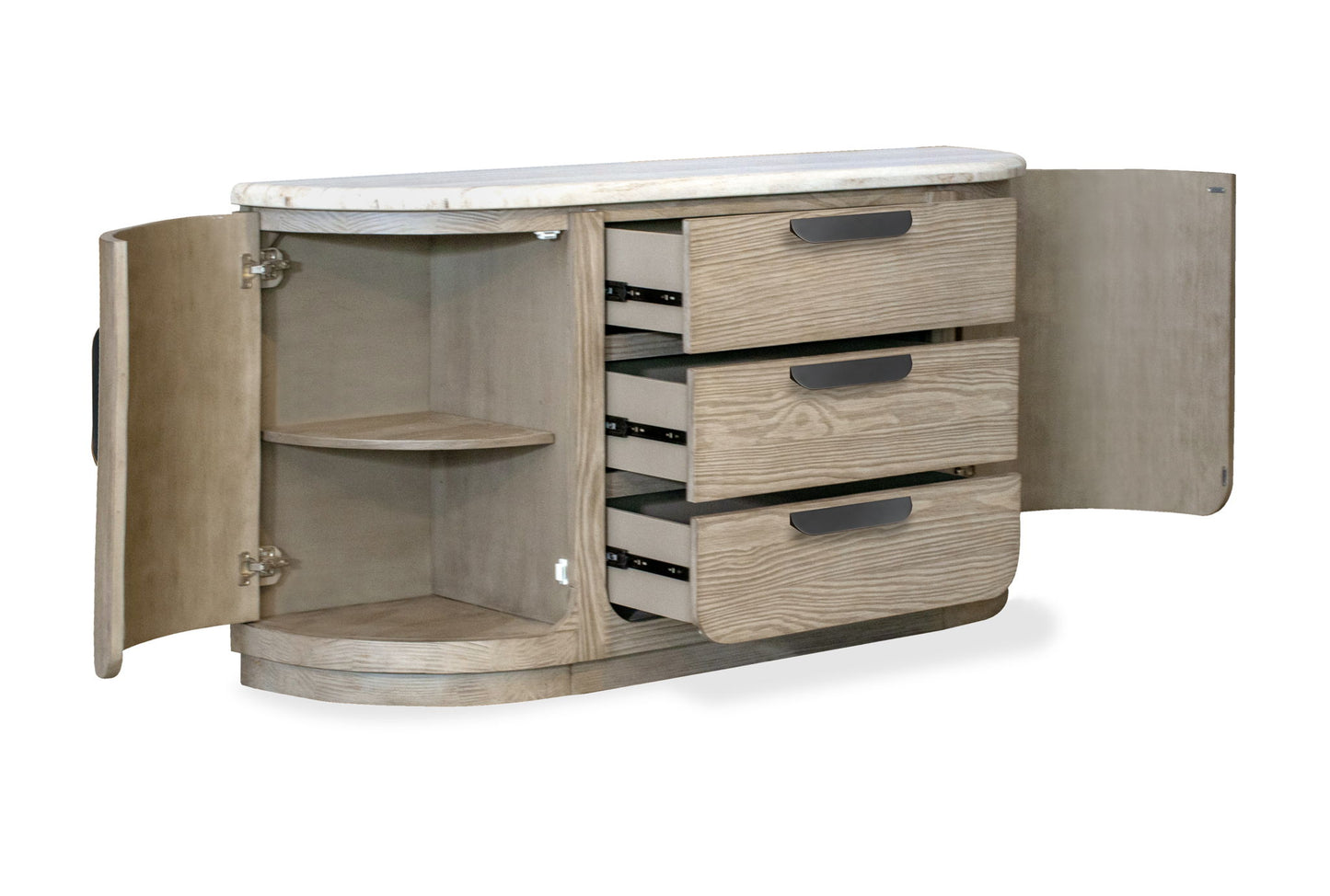 Braelyn - Stone Top Buffet - Dorian Gray