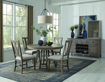 Paxton Place - Round Dining Table - Dovetail Gray
