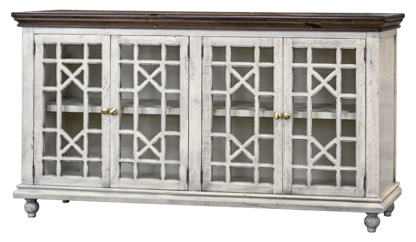 Walker - Console With 4 Glass Doors