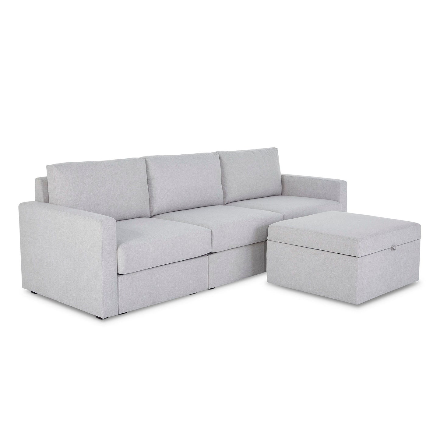 Flex - Sofa with Standard Arm and Storage Ottoman