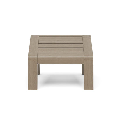Sustain - 15" Wood Outdoor Ottoman - Dark Gray
