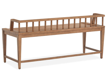 Lindon - Arm Bench With Low Back - Light Brown