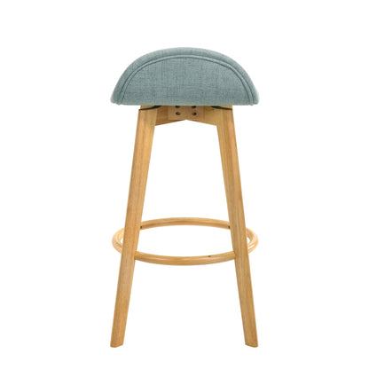 Vera - Upholstered Wood Counter Height Barstool